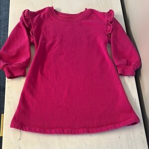 Baby Gap 3T Pink Ruffle Sleeve Kids Dress